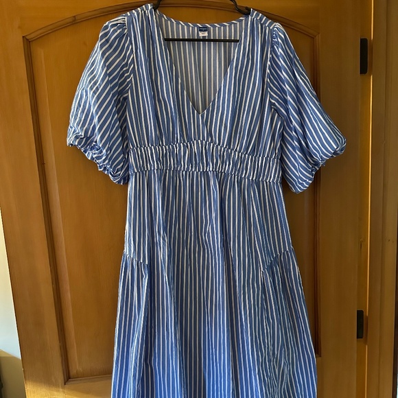 Striped Maternity Dress - Picture 1 of 2